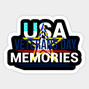 USA Veterans Day Design Sticker